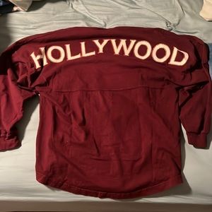 spirit | burgundy oversized HOLLYWOOD crewneck | size S